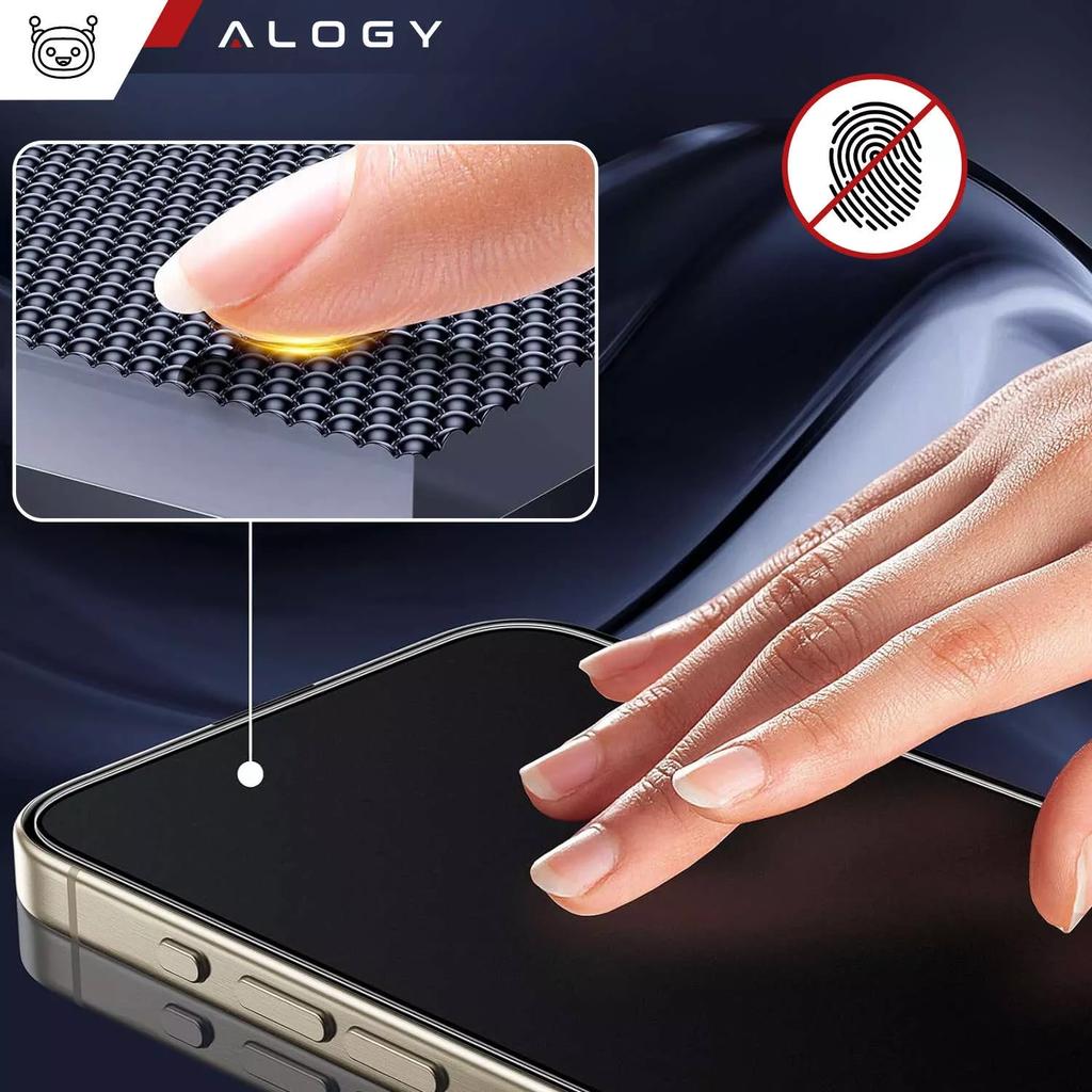 Folia "Matowa" Do Xiaomi  Redmi Note 13 Pro+ 5G Hydrożelowa Alogy Hydroskin Matte Pro™ Na Ekran Do Etui "Bez Odcisku Palców"