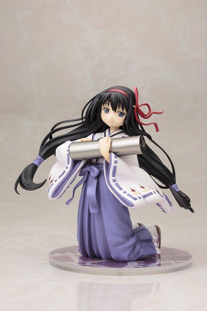 Kotobukiya Puella Magi Madoka Magica the Movie Akemi Homura Shrine Maiden Outfit Scale PVC Painted Finished Figure - - 1/8