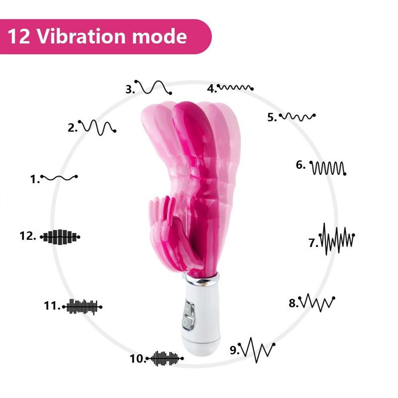 12 Speeds Strong Rabbit Vibrators For Women Vagina Clitoris Stimulator Dildo G Spot Massager Female Masturbators Adult Sex Toys
