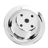 Long Water Pump Upper Pulley Chrome Steel 6 1 4 Inch Diameter Replacement for Small Block Motors