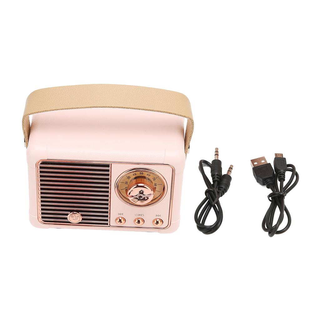 Retro Bluetooth Speaker HiFi Stereo Fast Transmission Low Power Consumption Portable Vintage