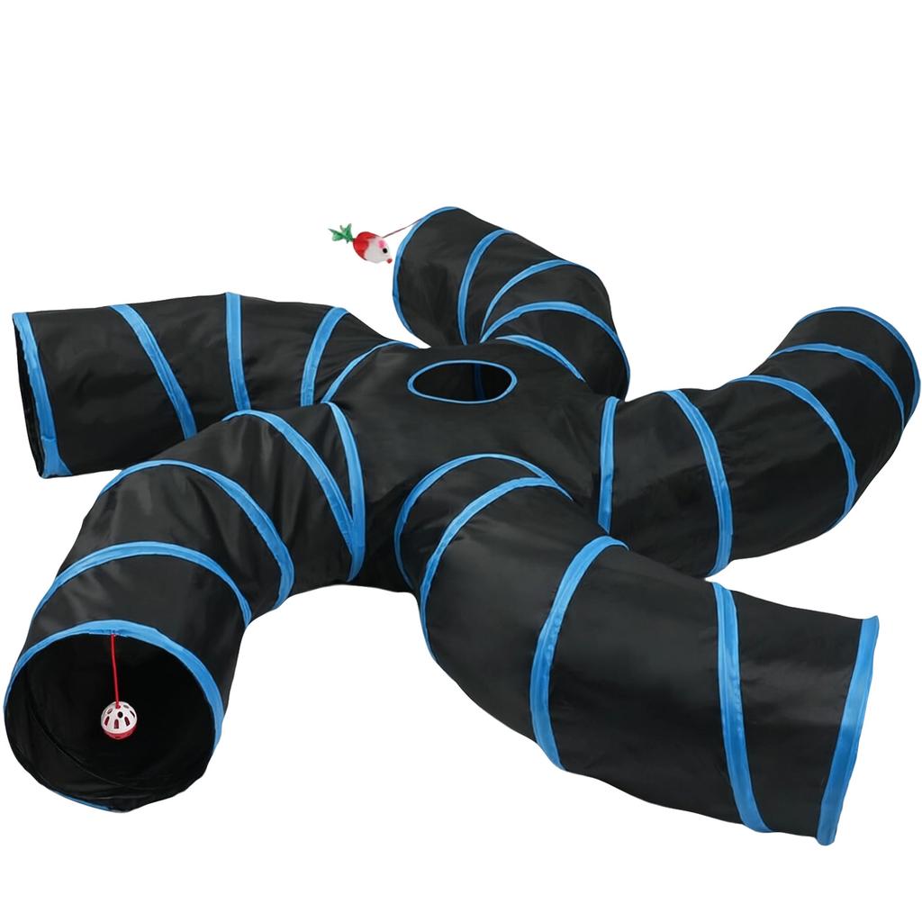 Interactive Tunnel Toy for Indoor Cats and Exercise