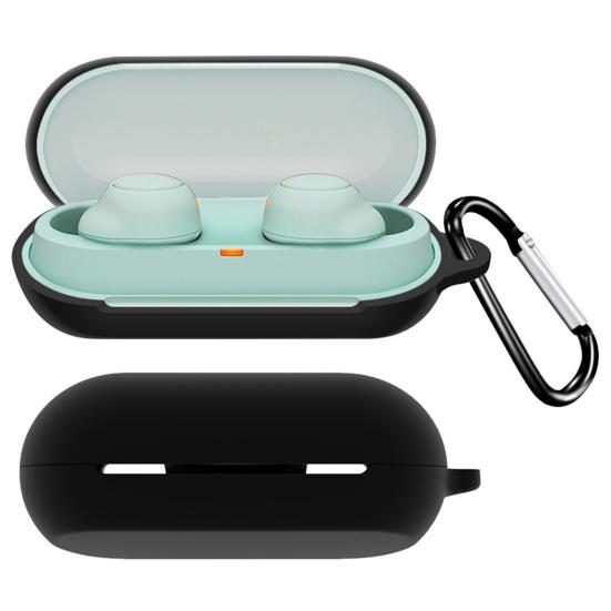 Earphone Case Portable Soft Silicone Wireless Bluetooth-compatible Earbuds Protective Cover for Sony WF-C500