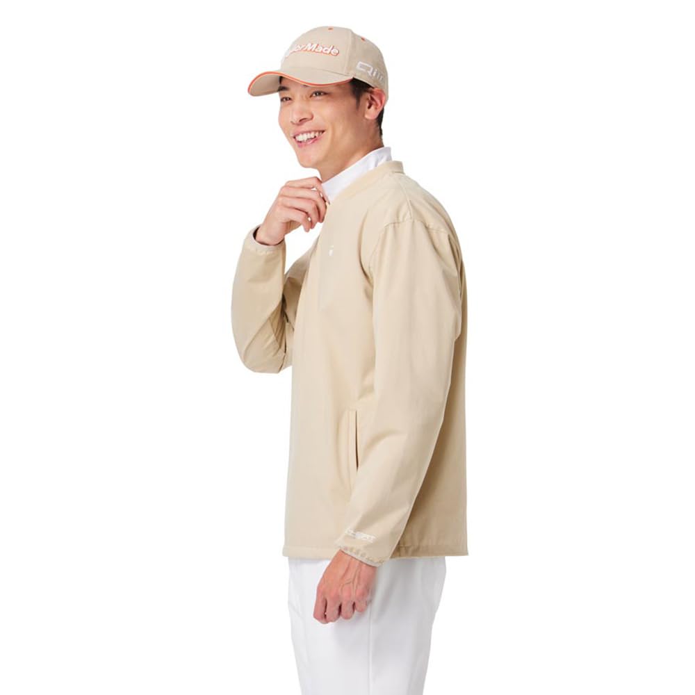 TaylorMade T-HEAT Pullover, Beige, Size O, Men's, 24FW UN355