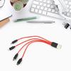 Multi Charging Cable 4 in 1 Multiple Micro USB Charging Cord Adapter Micro USB
