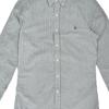 Polo Ralph Lauren SS23 Striped Pointed Collar Button Long Sleeve Shirt Men Shirts Gray Green White 710815567-002