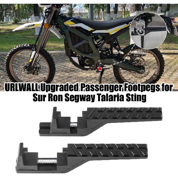 

Upgraded Passenger Footpegs Pedal Extender for Sur Ron LBX/S Segway X160 X260 eRide Pro SS 2.0 3.0 SR S Enduros Talaria Sting MX3 R MX4 CRF150F