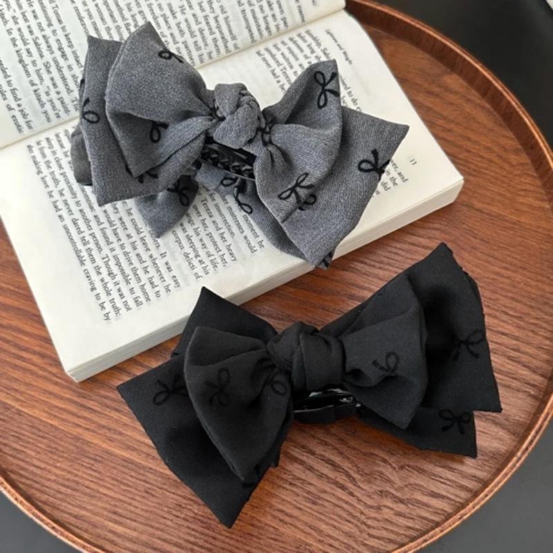 Diamond Flower Hair Claw Clip - Elegant Updo Accessory for Women