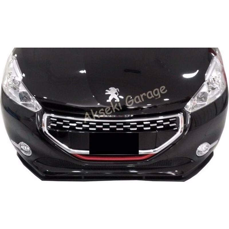 Front Bumper Attachment Lip for PEUGEOT 208 MODELS 2012 To 2020 ------Auto Styling Car Accessories Universal Spoiler Modified Flap Style