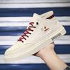 Herrenschuhe Herbst Neu High-Top Sneaker Studenten Lässig Atmungsaktiv Canvas Weiße Schuhe