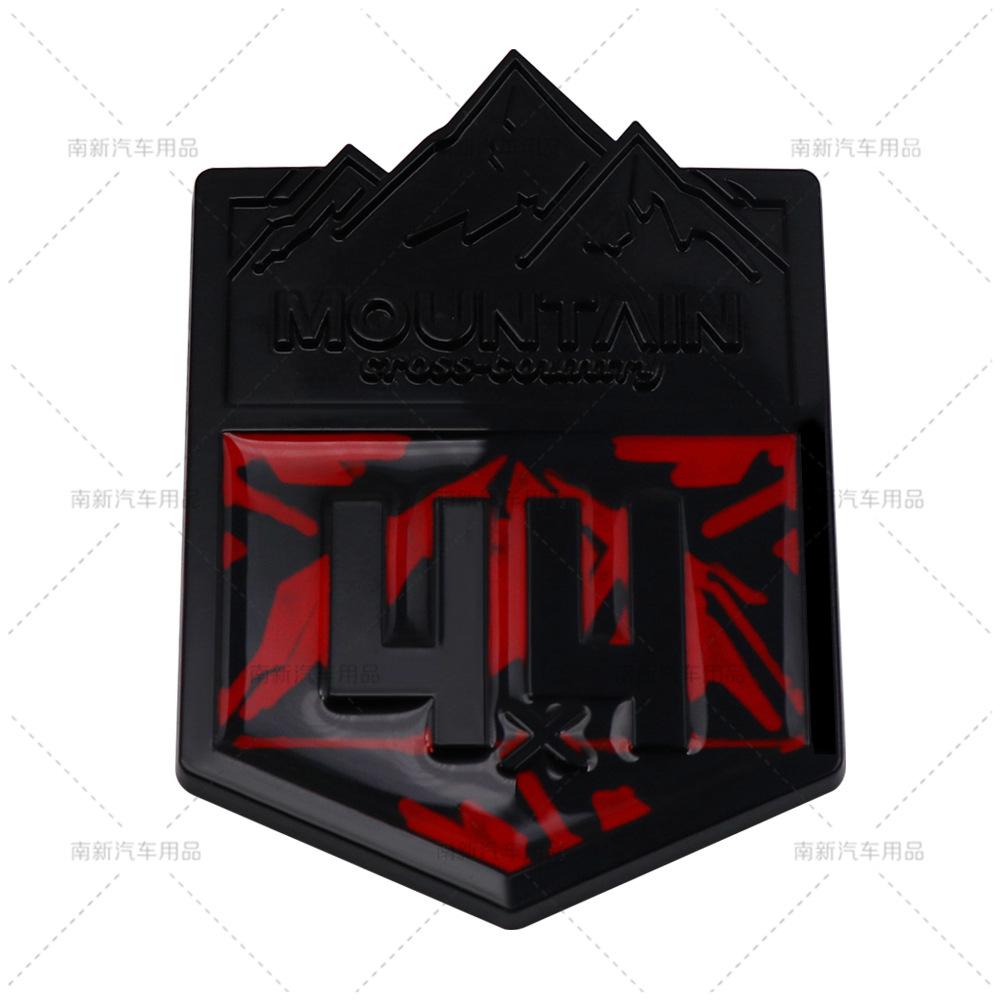 Металлический значок 4X4 Mountain Cross Country Эмблема Наклейка на решетку радиатора Автомобильные наклейки для Compass Grand Cherokee Wrangler Автостайлинг