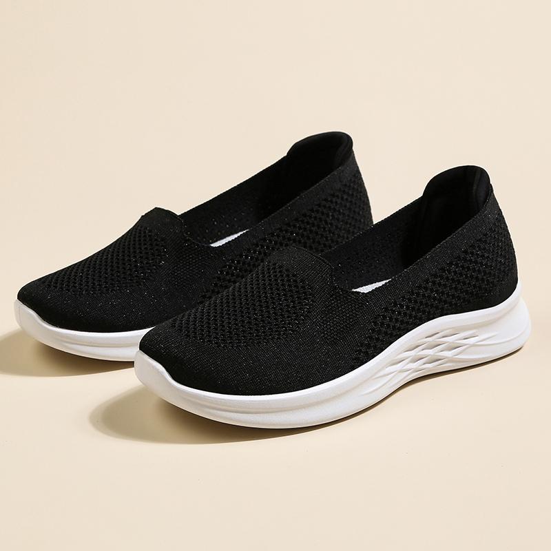 

Sneakers High Quality Mesh Elastic Lightweight Hiking Sports Hot Selling Casual Shoes for Women Summer Running Shoes 36 чёрный