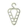 1pc Triangle Nine Hole Clothes Hanger with Rotatable Clothing Storage Rack, Suitable for Wardrobes and Organizing Rooms