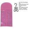 Wig Hanging Bag Transparent Zipper Closure with Hanging Hook Dustproof Portable Wig Hanger Hair Extension Holder