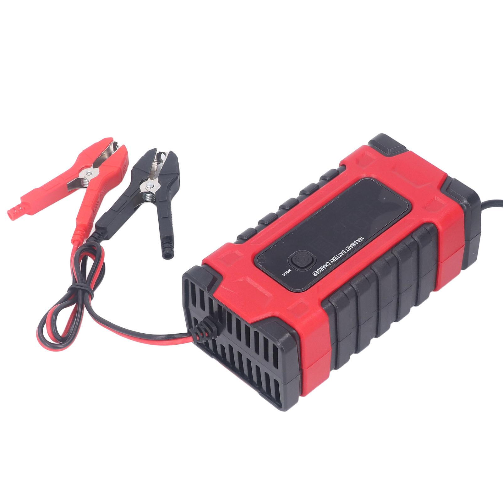 

Автомобильное зарядное устройство для аккумулятора 12 В 24 В для геля кальция AGM Wet Acid с большим экраном и интеллектуальным ремонтом