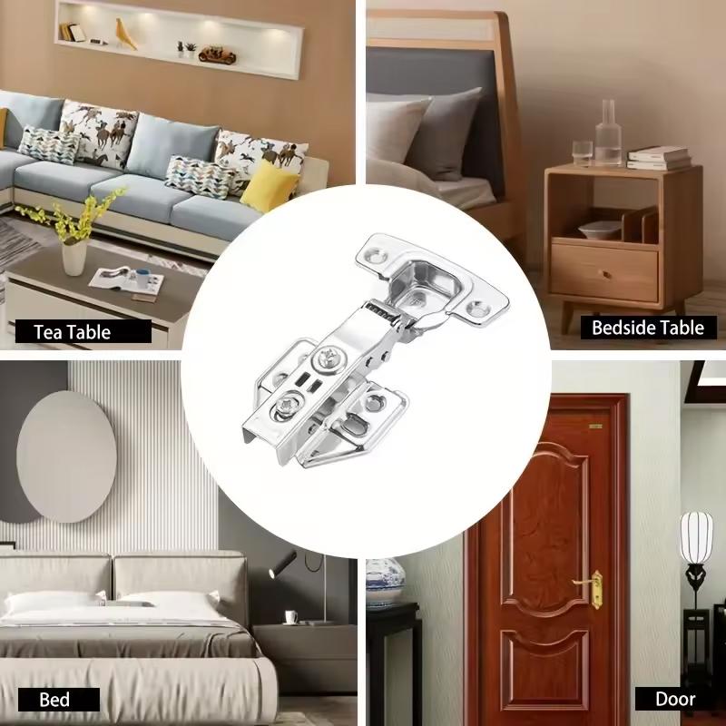 1/10 Buc Balamale Oțel Inoxidabil Hidraulice pentru Uși de Dulap, Amortizor, Închidere Moale și Silențioasă pentru Toate Mobilierul de Bucătărie