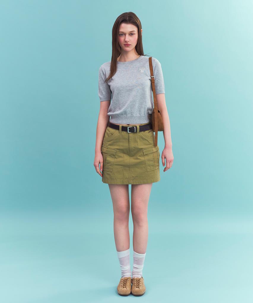Seteo (W) Lauren Fine Half Knit Melange Gray