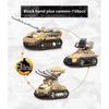 1028pcs World War 2 Military Vehicle Tank 8in1 Airplane Truck Model Building Block DIY Brick Kids Construction Toys Gifts