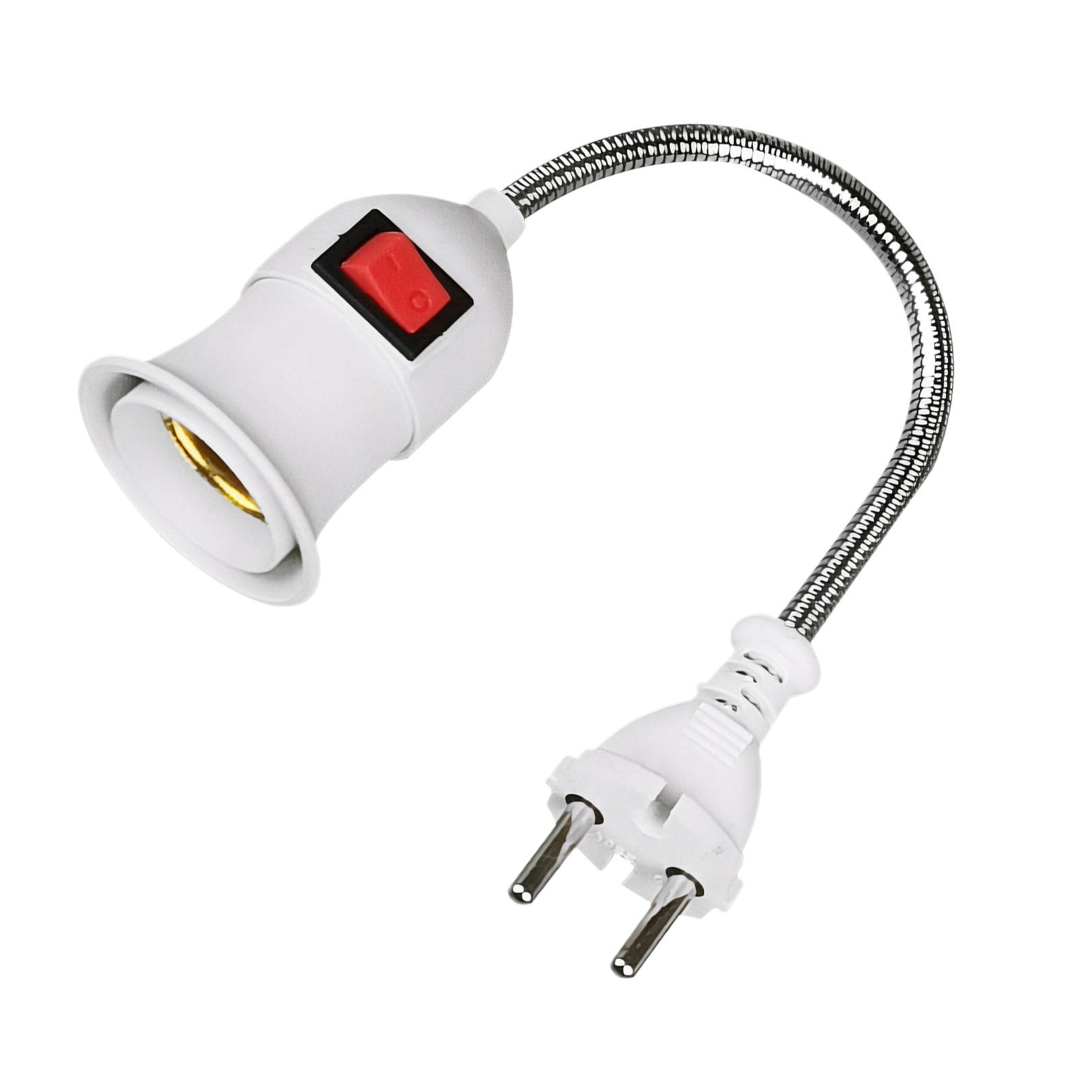 

ABS Rotate To Angle E27 Lamp Base With Convenient Switch E27 Socket Holder Bulb Holder E27 Led Base no1eu