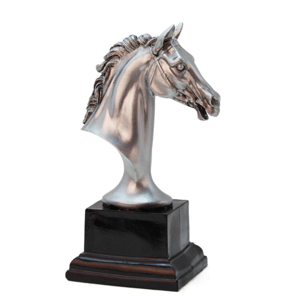 

Kawaii Horse Head Desk Craft Mini Horse Resin Ornament TV Cabinet Ornament Horse Head Figurine Car