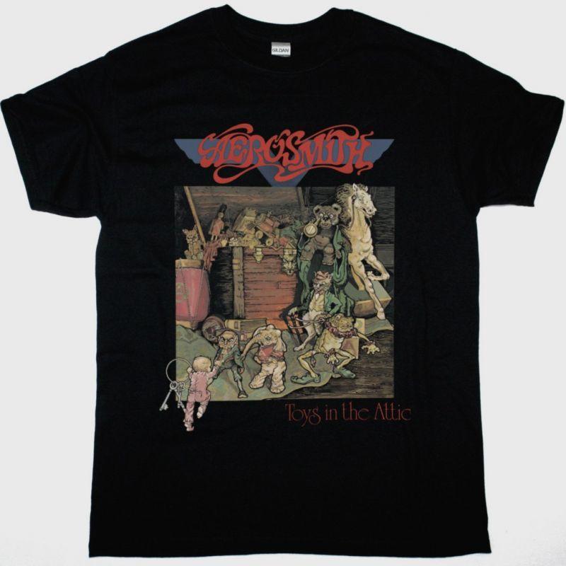 AEROSMITH TOYS IN THE ATTIC NEW BLACK TSHIRT S