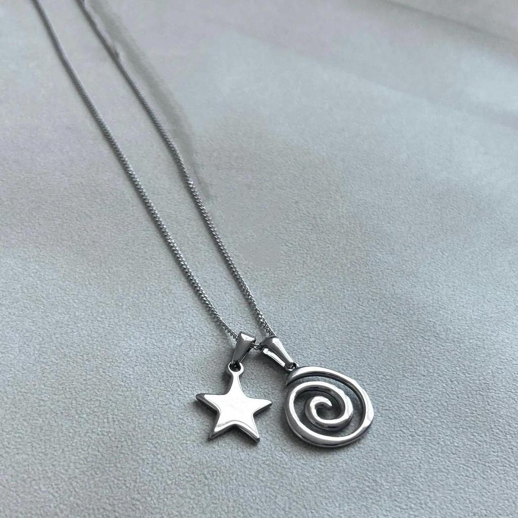 Bohemian Geometric Stainless Steel Pendant Necklace For Women Jewelry 2025 Trendy Accessories