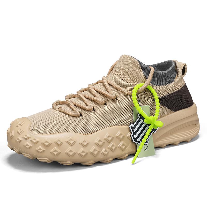 

2026 Summer New Trendy Outdoor Sports Men s Shoes Breathable Lightweight Youth Trendy Shoes Casual Rubber Sneakers 39 хаки
