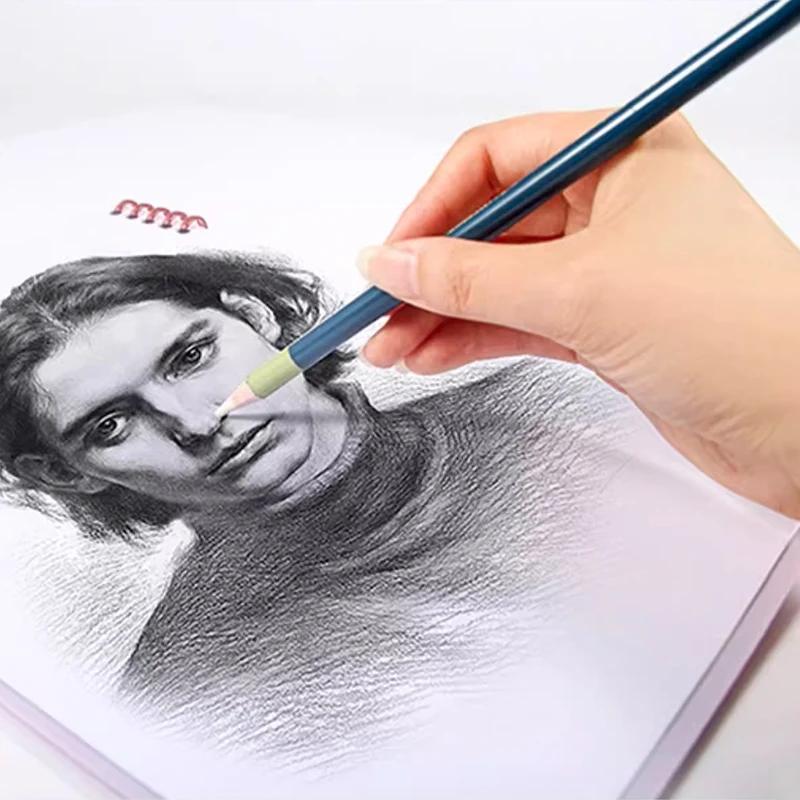6pcs Eraser Pens Sketching Highlighting Pen Detail Fixing Eraser Soft Tip Student Artist Paint Sketching Supplies