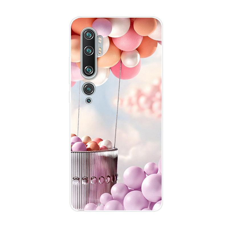 For Xiaomi Mi Note 10 Case Soft Silicone Back Cover Phone Case on For Xiaomi Redmi Note 10 Pro Coque For Xiomi Mi Note10 Pro