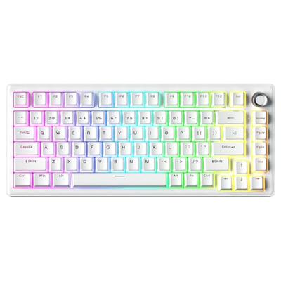 DIERYA DK81E 75% Mechanical Gaming Keyboard Hot-Swappable Gasket-Mount Programmable Volume Knob RGB Backlit Double-Shot Keycaps
