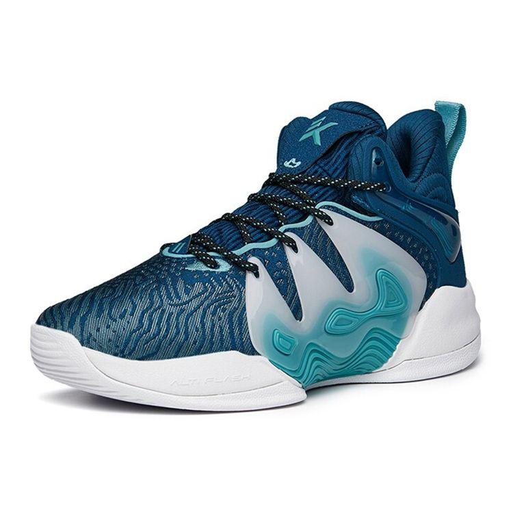 Anta Jianshan 1 Fabric Shock Absorption Non-Slip Wear-Resistant Impact-Resistant Low-Top Basketball Shoes Men Sneakers Military-Blue 112141609-3