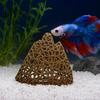 Plastic Mountain Decor Aquarium Shrimp Hide, 3D Printed Hollow Mountain, Small Fish Tank for Betta Hideout Cave, Ornament Shelter Cave