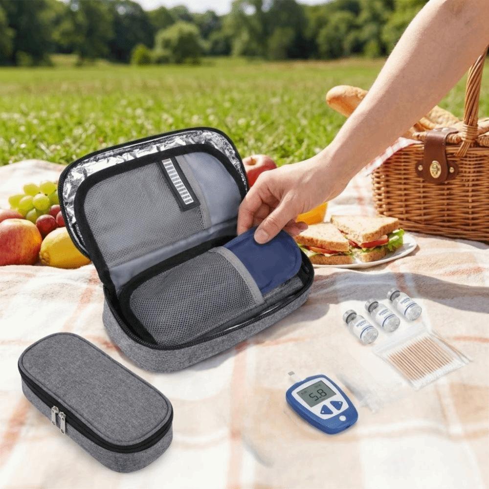Thermal Insulated Liner Insulin Cooler Travel Case Pill Cooler Bag  Pill Supplies Organizer
