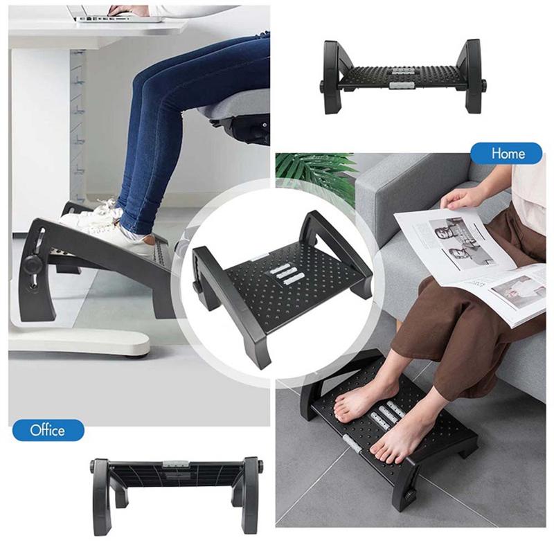 Good-Under Desk Footstool, Step Stool, Height Adjustable For Home Office Car Footstool