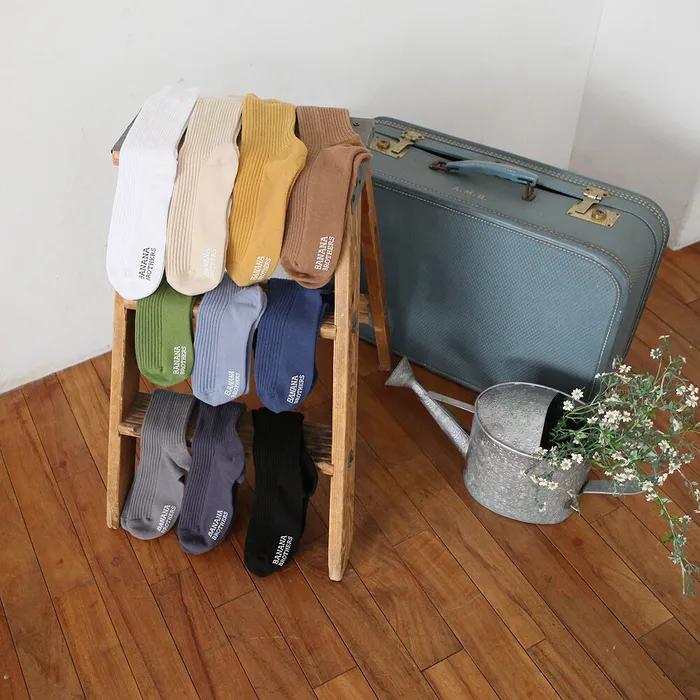 [Banana Brothers] Personal Daily Ribbed Socks_10 Colors