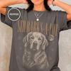 Custom Dog Portrait Tee, Personalized Pet Name, Funny Dog Mom, Retro Vintage Comfort Colors