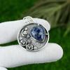 Naturlig Sodalit Ädelsten Indiska Smycken 925 Sterlingsilver Hänge För Kvinnor