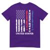 United States Air Force American Vintage Usa Flag Patriotic Tshirt