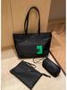 2024 Trendy Waterproof Three-Piece Tote & Shoulder Bag Set: Large-Capacity Commuter & School Bag