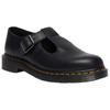 Dr.Martens Polley Pelle di Mucca Resistente all'Abrasione Scarpe Casual Basse Unisex Nero 41408001