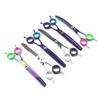 7.0 Inch Color, Dense Teeth Fishbone Teeth Pet Grooming Scissors, Tooth Scissors Curved Scissors, Trimming Scissors And Curved Teeth Scissors 3 Colors