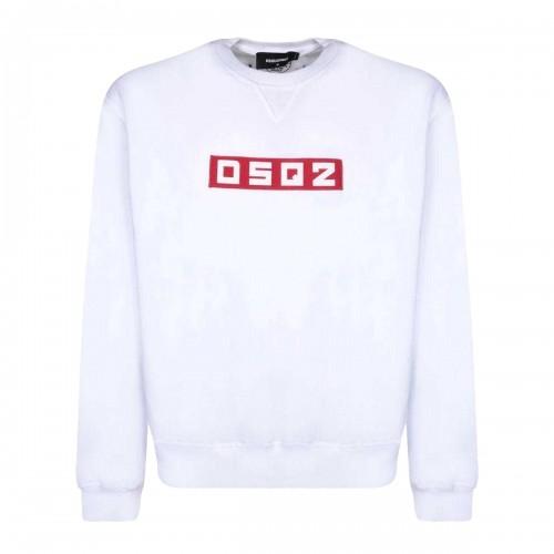 Dsquared2 Felpa con Logo a Blocchi Unisex per Adulti