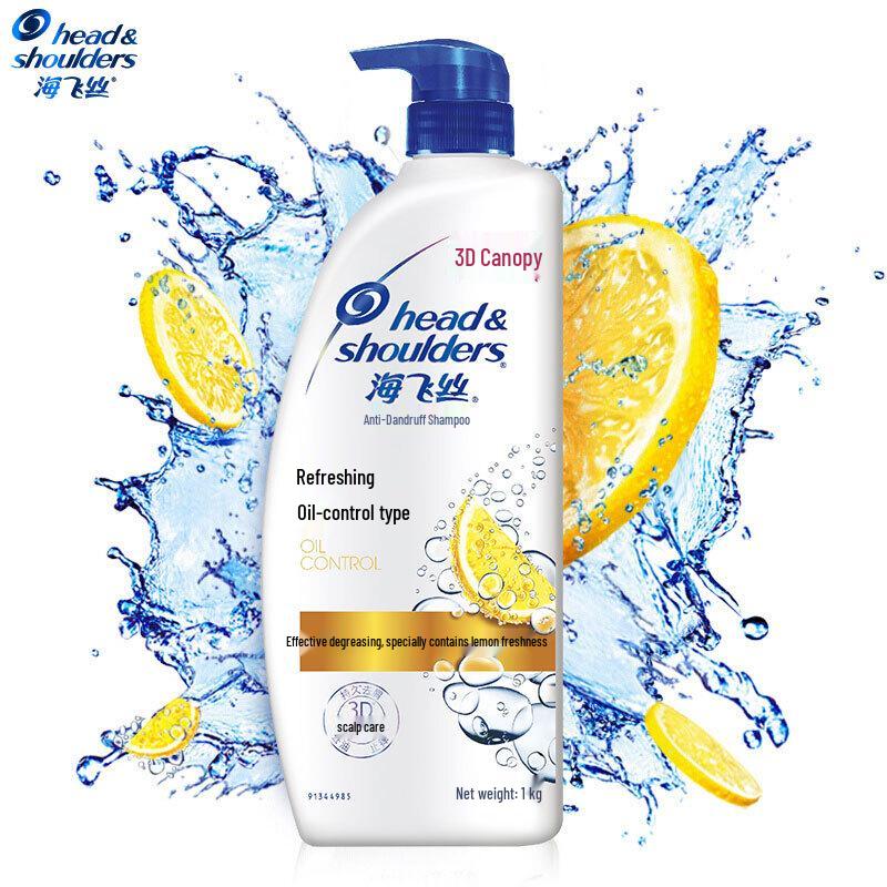 

Head & Shoulders Anti-Dandruff Shampoo, Refreshing Oil Control, Lemon Scent