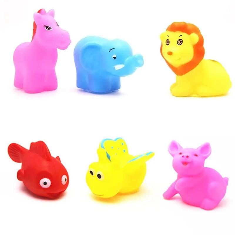 1 Pc  Play Water Puppy Dog Cat Bath Pool Tub Animals Sounding Toys Color Random