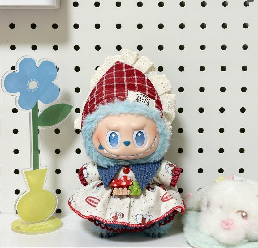 17cm Labubu Doll Clothing Set for 3.0 and First/Second Generation Sitting Party Blind Box Skirt
