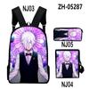 Klassisch Neuheit Cool Tod Parade 3D-Druck 3 Stück/Set Schüler Rucksäcke Laptop Tagesrucksack Rucksack Schräg schultertasche Federmäppchen