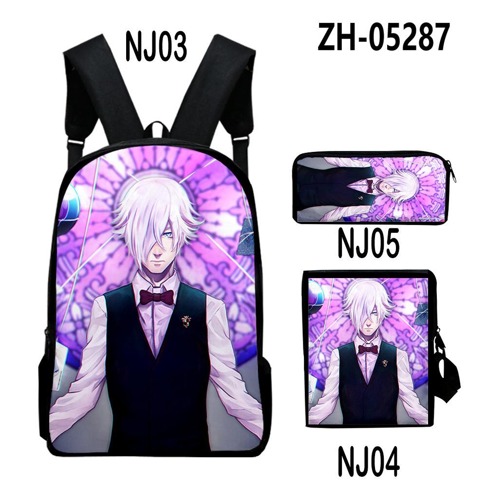 Klassisch Neuheit Cool Tod Parade 3D-Druck 3 Stück/Set Schüler Rucksäcke Laptop Tagesrucksack Rucksack Schräg schultertasche Federmäppchen