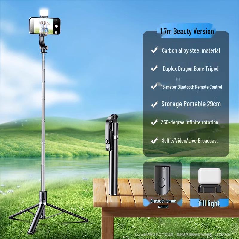 Jiahua Cai Portable 360° Selfie Stick Tripod with Remote