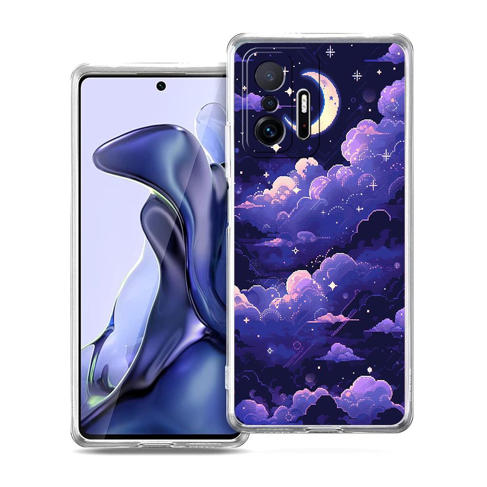 Transparent Phone Case for Xiaomi Mi 14 13 12 11 Ultra 13T 12T 11T Poco X3 NFC F3 F6 Pro Lite 5G Soft TPU Shell Cute Cloud Bags