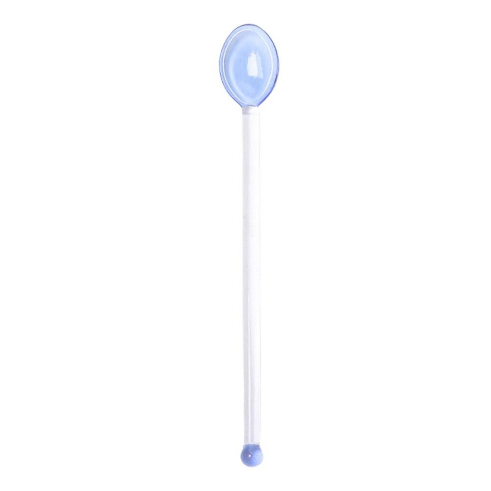 Coffee Mixing Spoons Colored Transparent Glass Juice Stirring Spoons Household Kitchen Tableware Supplies
